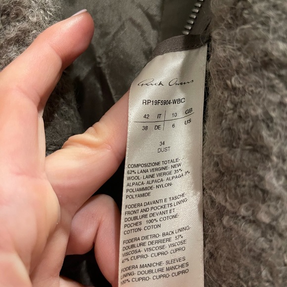 Rick Owens Larry wool coat - Picture 8 of 17